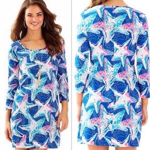 Lilly Pulitzer Beacon Indigo Dress in Star Struck Blue Size Small